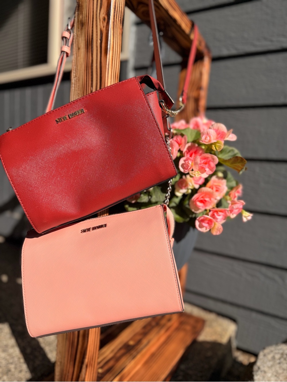 NWOT Steve Madden Red and Pink Crossbody Duo